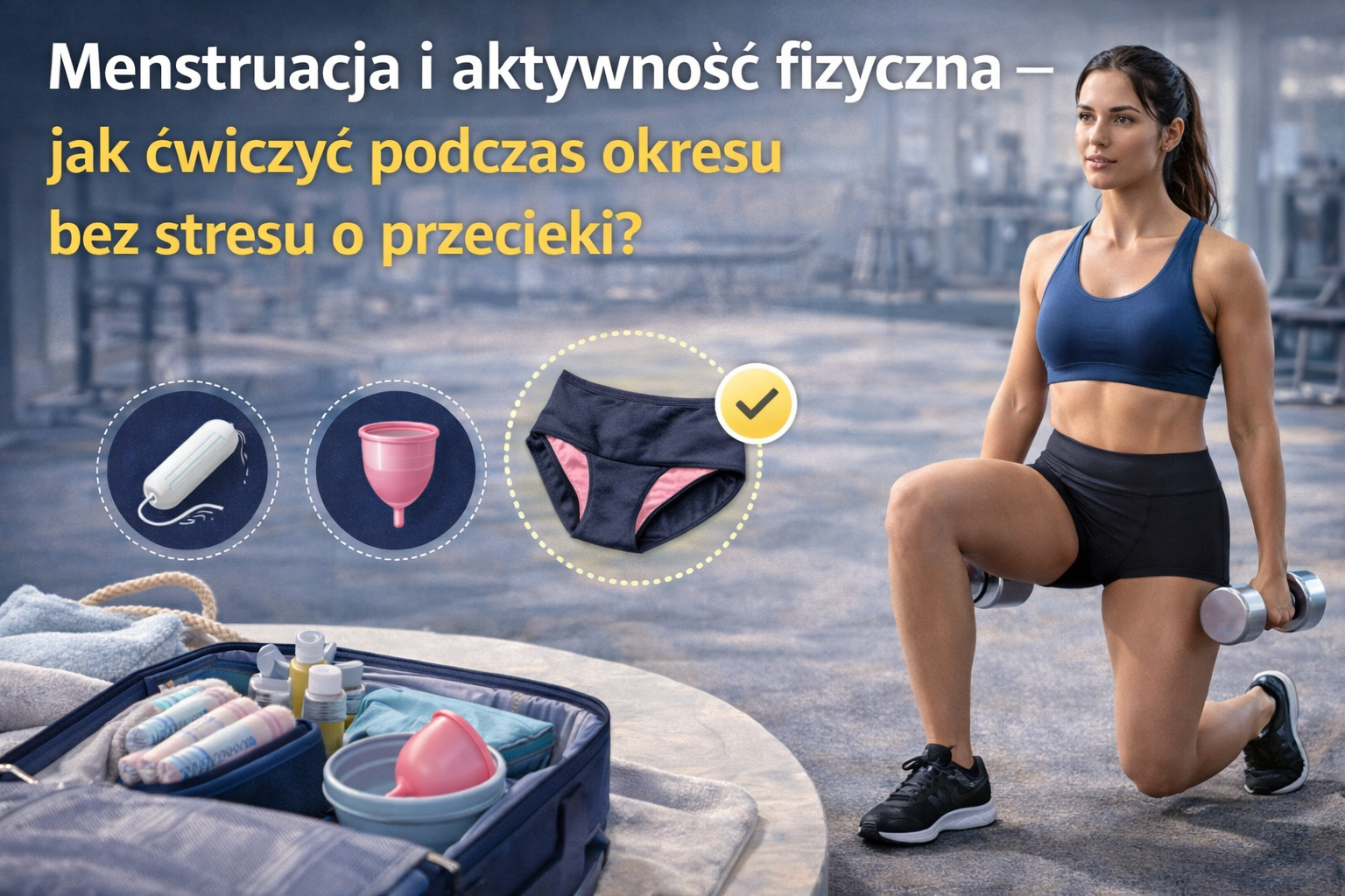 Menstruacja i aktywność fizyczna – jak ćwiczyć podczas okresu bez stresu o przecieki?