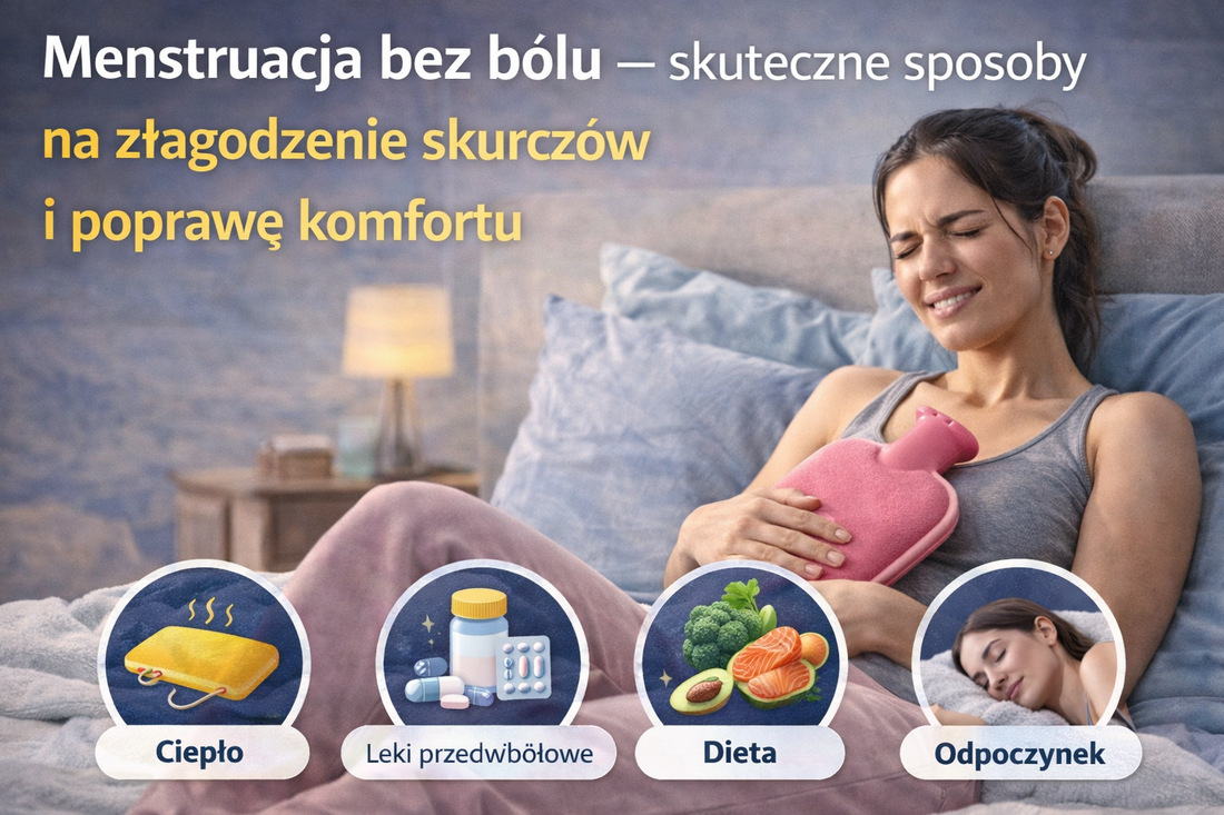 Menstruacja bez bólu - skuteczne sposoby na złagodzenie skurczów i poprawę komfortu