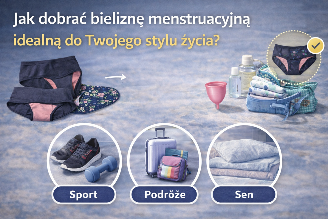 Jak dobrać bieliznę menstruacyjną idealną do Twojego stylu życia?