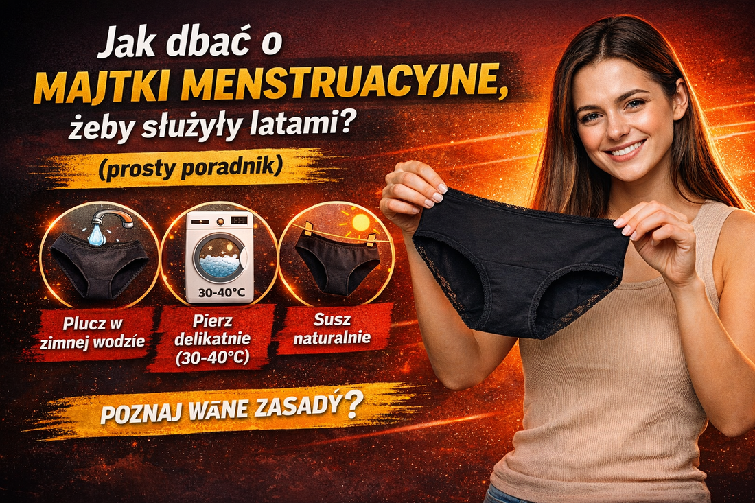 Jak dbać o majtki menstruacyjne, żeby służyły latami?
