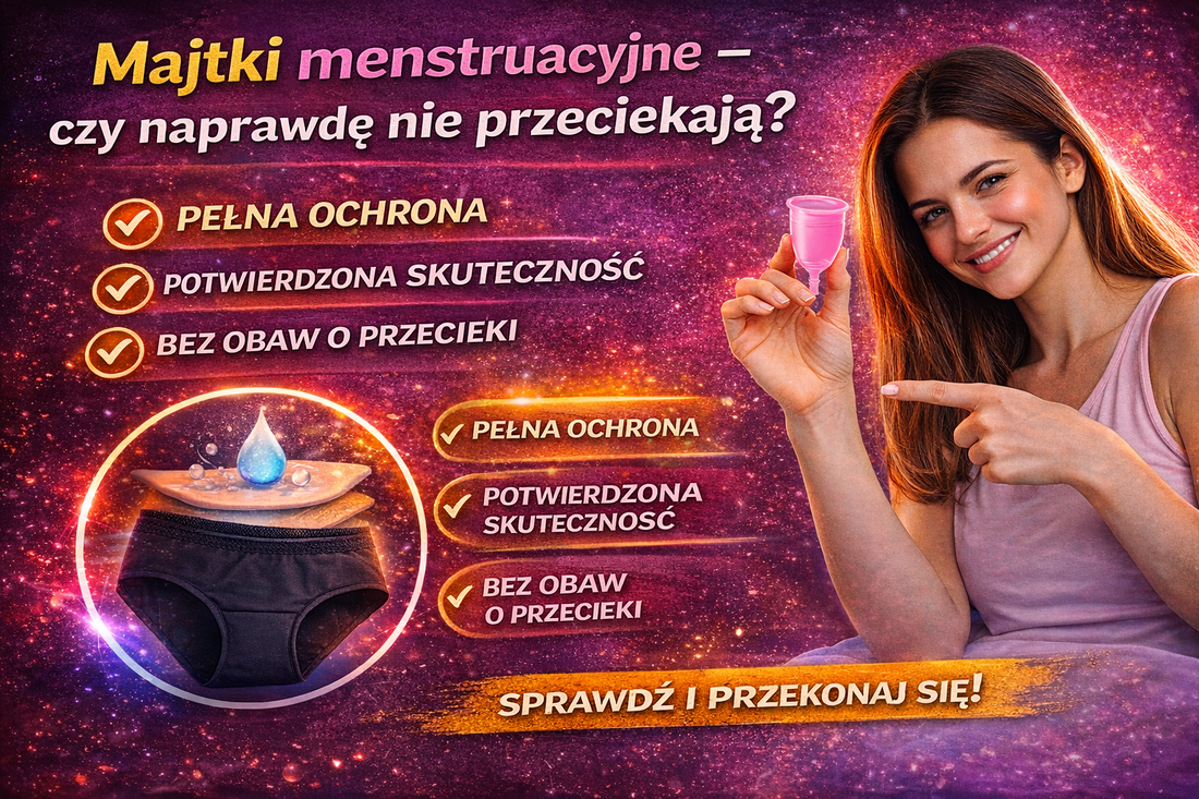 Majtki menstruacyjne – czy naprawdę nie przeciekają?
