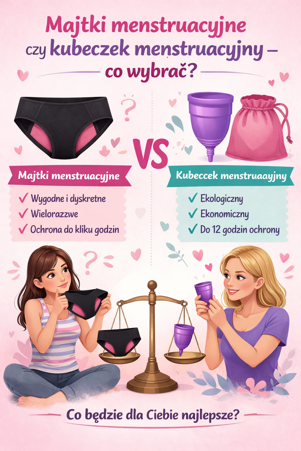 Majtki menstruacyjne czy kubeczek menstruacyjny – co wybrać?