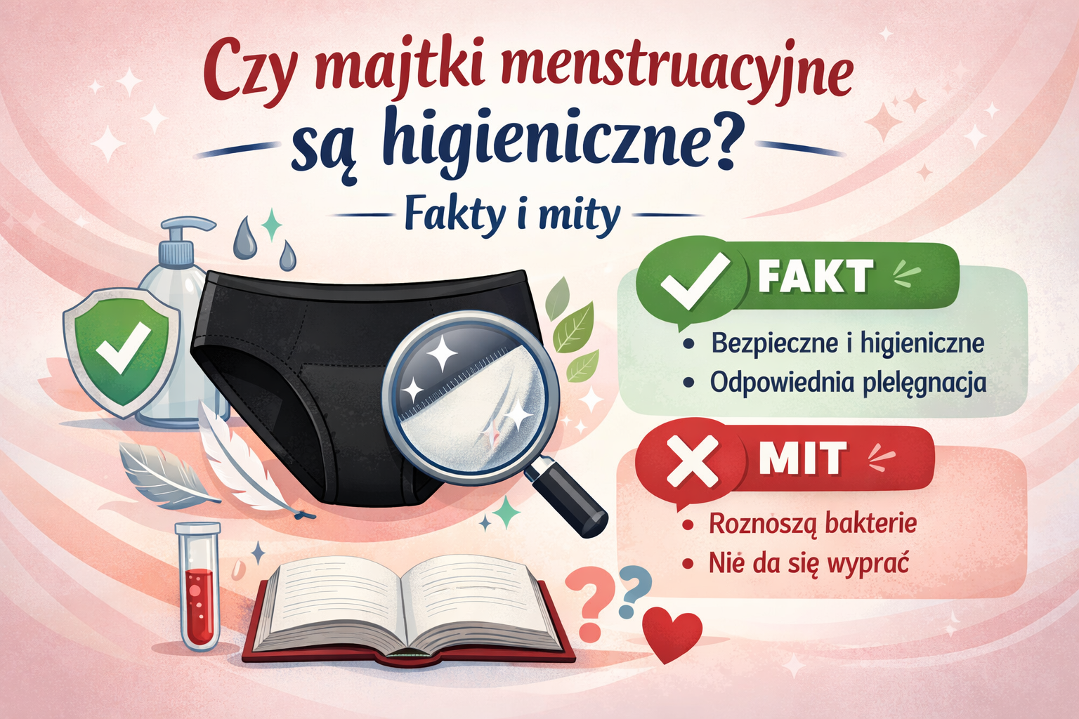 Czy majtki menstruacyjne są higieniczne? Fakty i mity