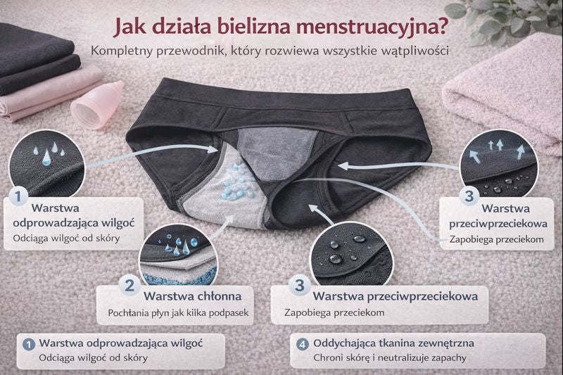 Jak działa bielizna menstruacyjna? Kompletny przewodnik, który rozwiewa wszystkie wątpliwości