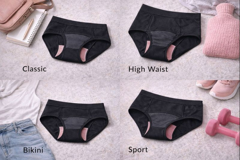 Jak dobrać bieliznę menstruacyjną do swojego stylu życia i intensywności okresu?