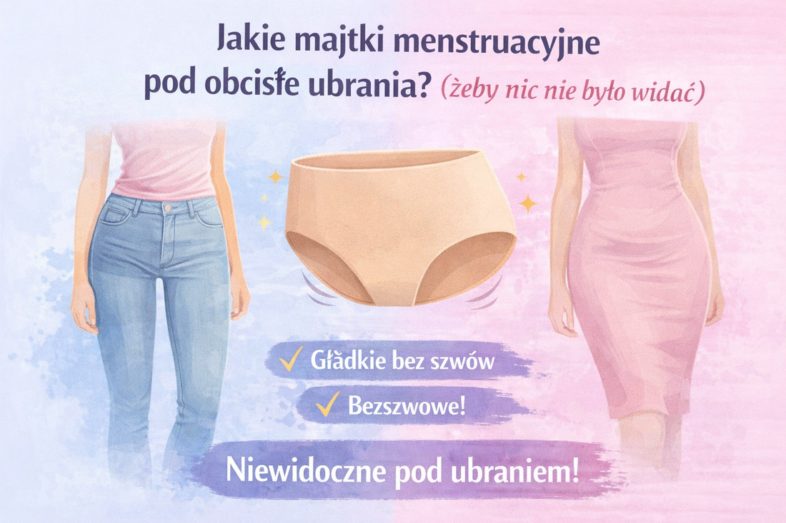 Jakie majtki menstruacyjne pod obcisłe ubrania? (żeby nic nie było widać)