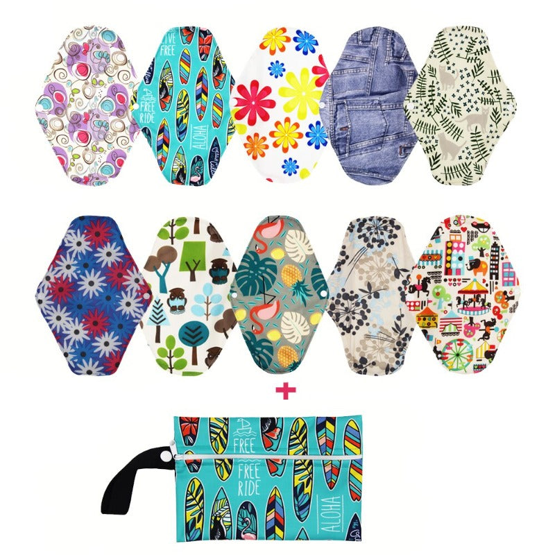 Zestaw 10 podpasek wielokrotnego użytku Aldona-okresowelove.pl