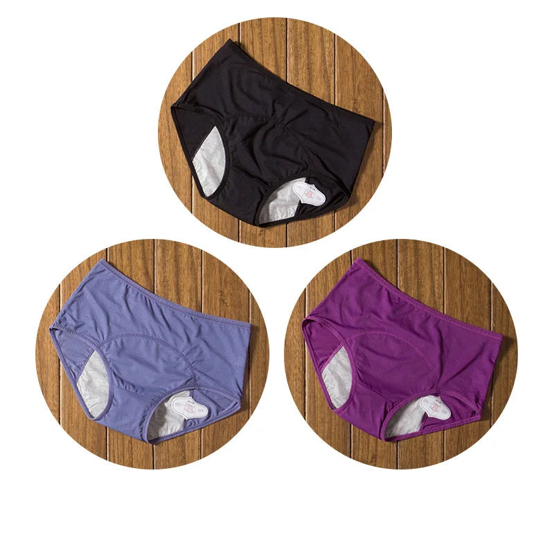 3-pak majtek menstruacyjnych Plus Size Laura