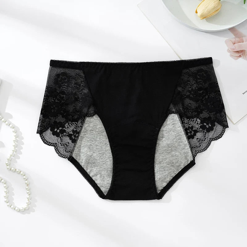 Figi menstruacyjne z koronką Iza-okresowelove.pl