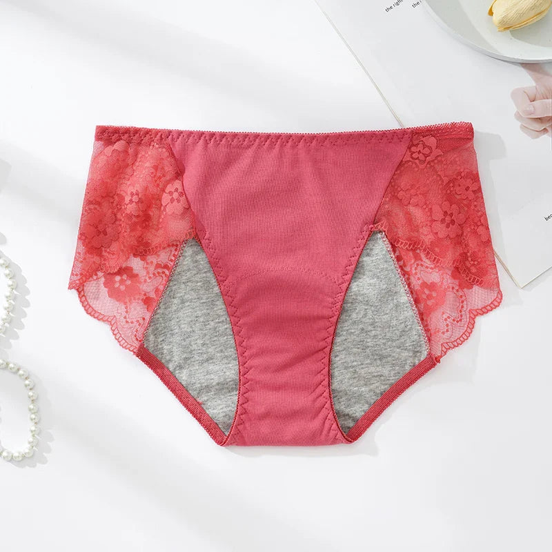 Figi menstruacyjne z koronką Iza-okresowelove.pl