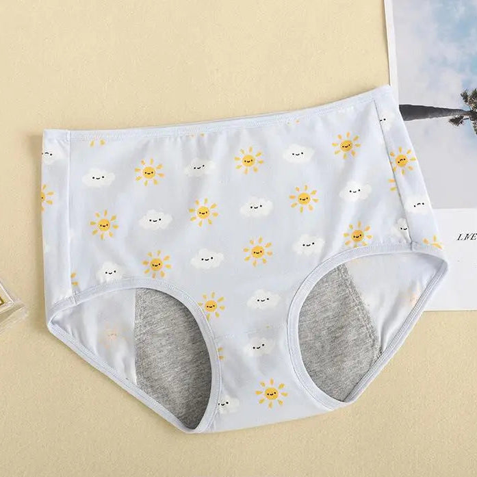 Menstruacyjne figi z zabawnym nadrukiem Oliwia
