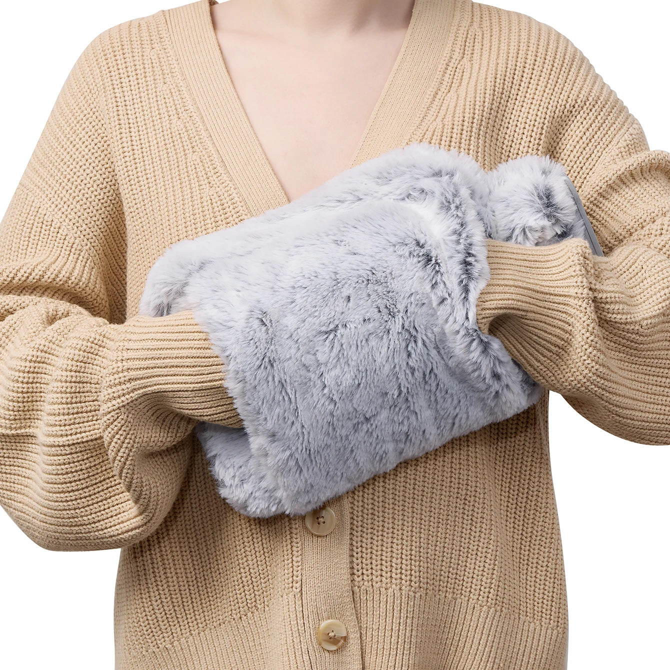 Puchaty termofor z kieszonką na ręce 2000 ml Agnieszka