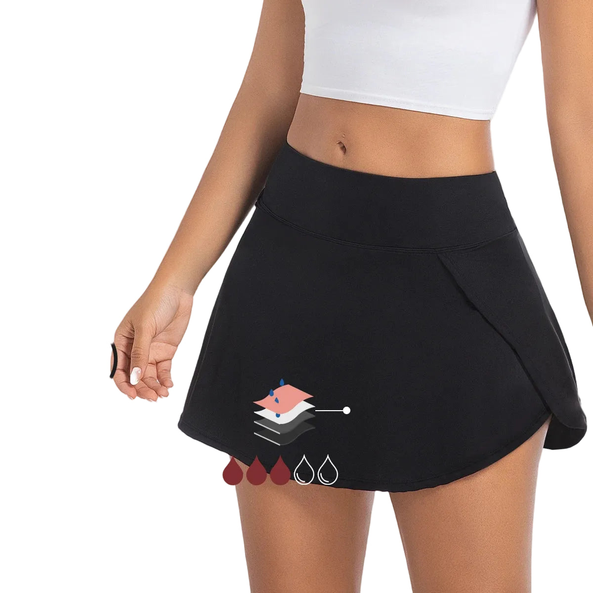 Spodniczko-spodnie menstruacyjne kąpielowe Julia