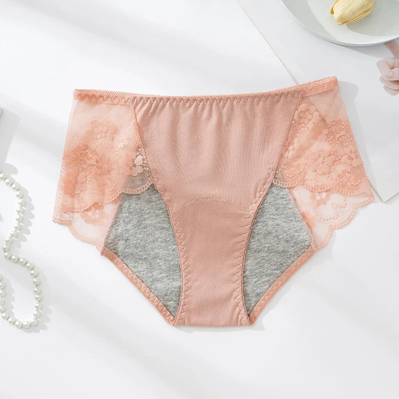 Figi menstruacyjne z koronką Iza-okresowelove.pl