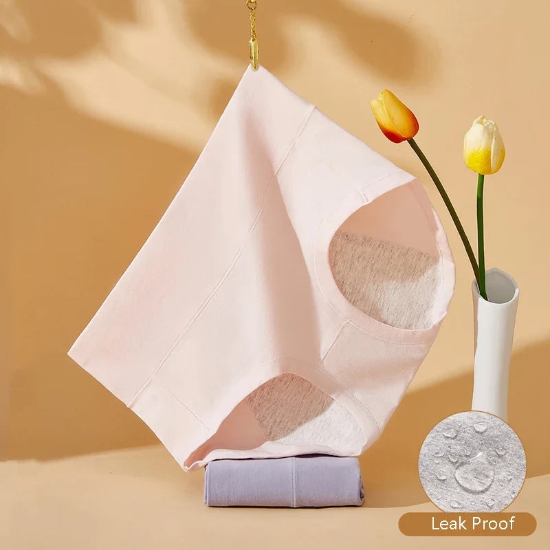 Majtki menstruacyjne z wysokim stanem Róża-okresowelove.pl