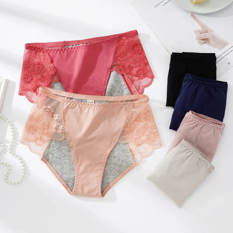 Figi menstruacyjne z koronką Iza-okresowelove.pl